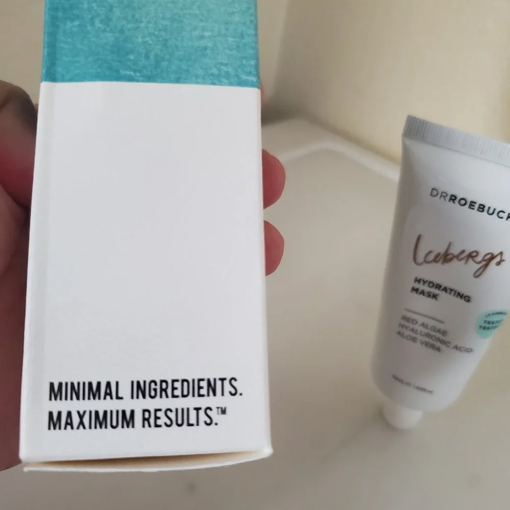 Dr Roebuck's Icebergs Hydrating Mask 50mL Red Algae Hyaluronic Acid Aloe Vera